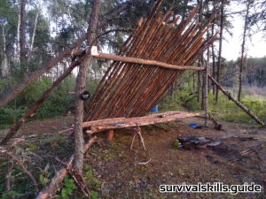 location long term wilderness survival shelter