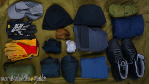 bug out bag list clothes