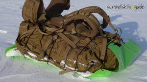 ultralight bug out bag sled